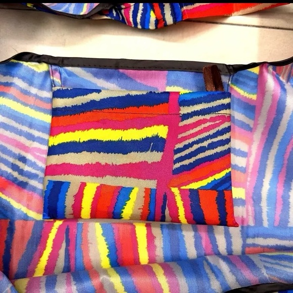 Large Red Maze Print Reusable Shopping Tote - Picture 3 of 3